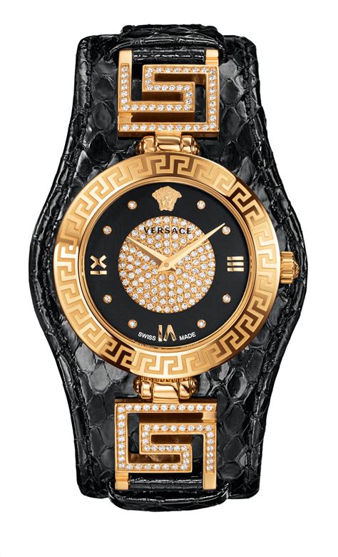 versace black diamond watch|Versace automatic watch men.